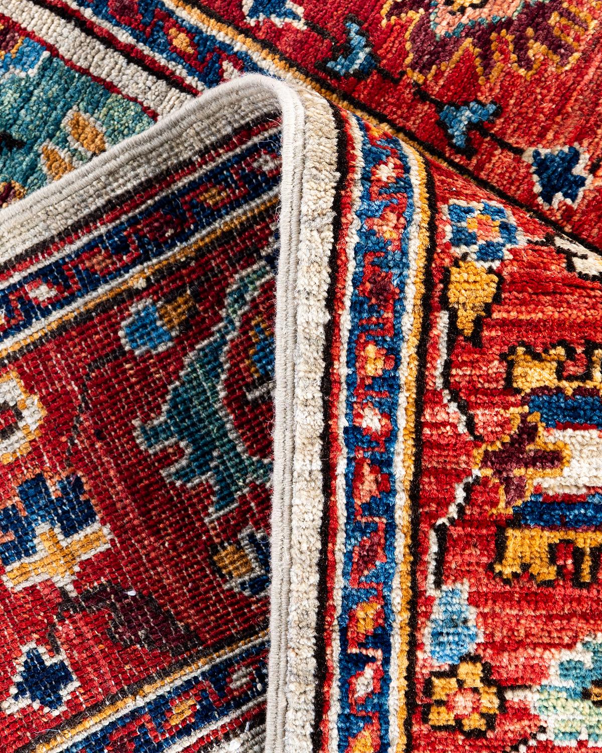XXIe siècle et contemporain Tapis traditionnel Serapi noué à la main beige de 2' 8