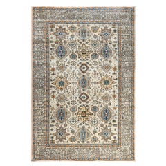 Traditional Serapi Hand Knotted Wool Beige Area Rug 6
 1" x 9
 1"