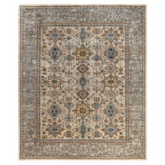 Traditional Serapi Hand Knotted Wool Beige Area Rug 8
 0" x 9
 8"