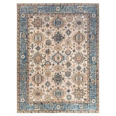 Traditional Serapi Hand Knotted Wool Beige Area Rug 8
 10" x 11
 7"
