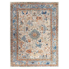 Traditional Serapi Hand Knotted Wool Beige Area Rug 8
 11" x 11
 9"