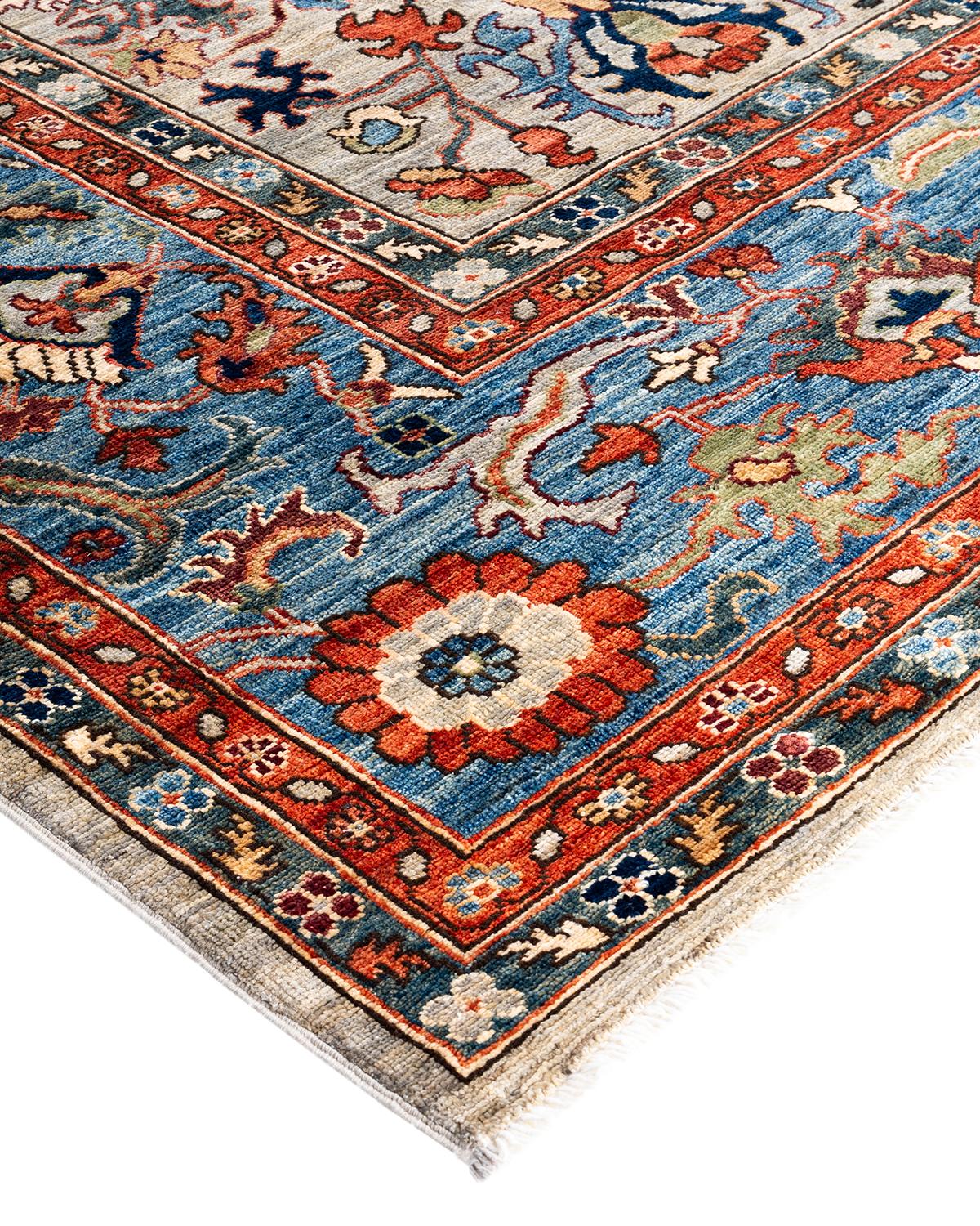 La fabrication des tapis persans dans toute sa splendeur a inspiré les couleurs riches, les motifs géométriques élaborés et les détails botaniques de la collection Serapi. Avec pas moins de 100 nœuds par pouce, ces tapis fabriqués à la main sont