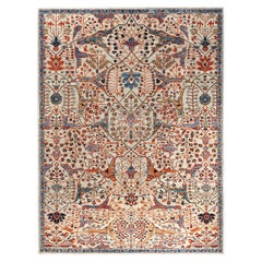 Traditional Serapi Hand Knotted Wool Beige Area Rug 9' 0" x 12' 0"
