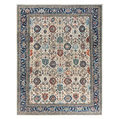  Traditional Serapi Hand Knotted Wool Beige Area Rug