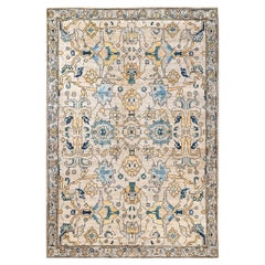 Traditional Serapi Hand Knotted Wool Beige Area Rug