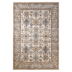 Traditional Serapi Hand Knotted Wool Beige Area Rug