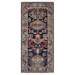 Traditional Serapi Hand Knotted Wool Blue Area Rug 2
 10" x 6
 0"