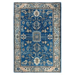Traditional Serapi Hand Knotted Wool Blue Area Rug 4
 0" x 5
 11"