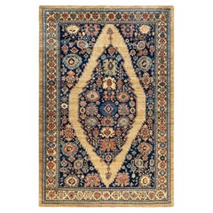 Traditional Serapi Hand Knotted Wool Blue Area Rug 6
 0" x 9
 0"