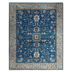 Traditional Serapi Hand Knotted Wool Blue Area Rug 8
 1" x 9
 10"