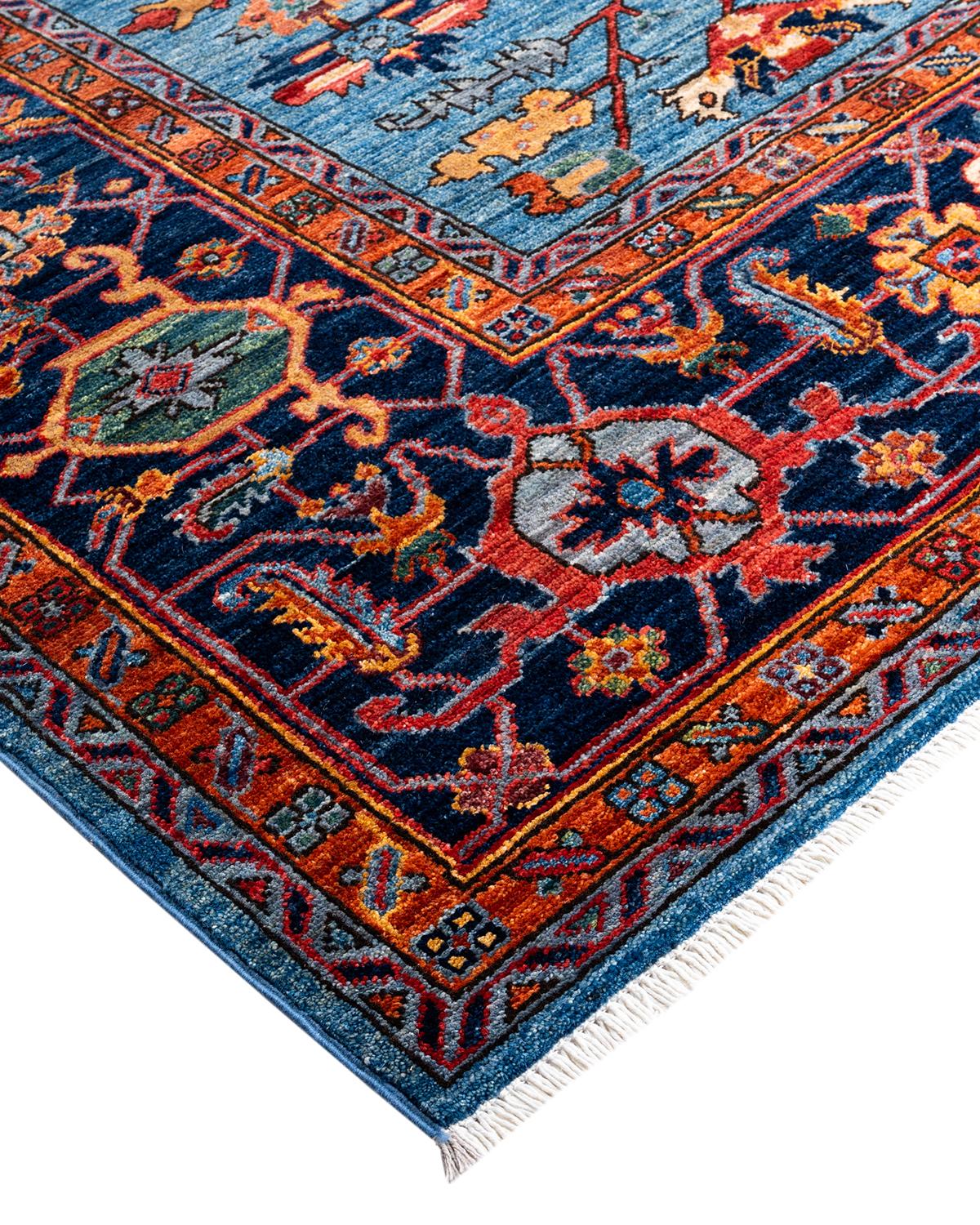 La fabrication des tapis persans dans toute sa splendeur a inspiré les couleurs riches, les motifs géométriques élaborés et les détails botaniques de la collection Serapi. Avec pas moins de 100 nœuds par pouce, ces tapis fabriqués à la main sont
