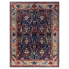 Traditional Serapi Hand Knotted Wool Blue Area Rug 9
 1" x 11
 11"