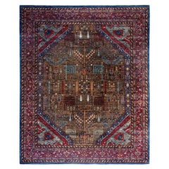 Traditional Serapi Hand Knotted Wool Brown Area Rug 8
 2" x 9
 11"