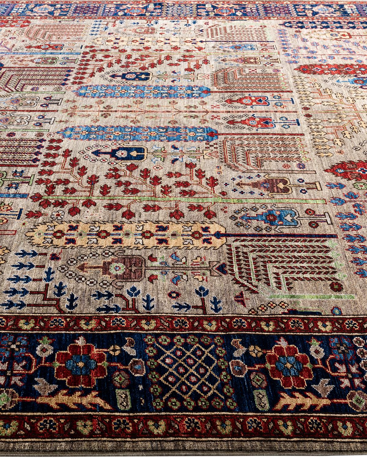 Traditional Serapi Hand Knotted Wool Brown Area Rug 8' 3