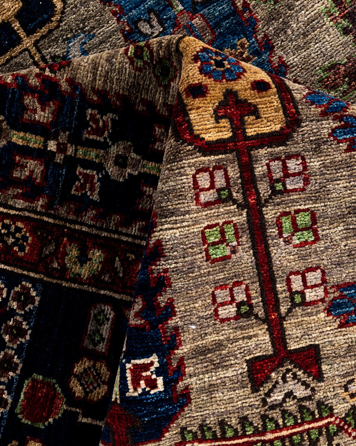 Traditional Serapi Hand Knotted Wool Brown Area Rug 8' 3