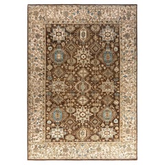 Traditional Serapi Hand Knotted Wool Brown Area Rug 8
 6" x 11
 9"