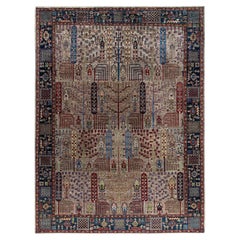 Traditional Serapi Hand Knotted Wool Brown Area Rug 9' 2" x 12' 2"