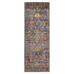 Traditional Serapi Hand Knotted Wool Gray Area Rug 2
 11" x 8
 0"