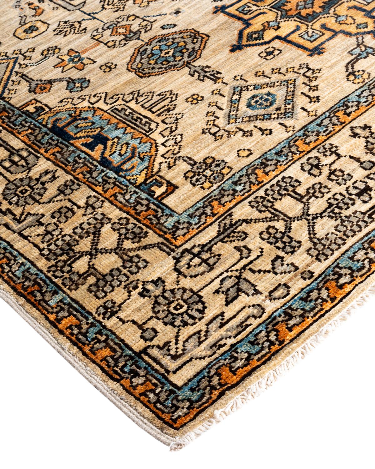 La fabrication des tapis persans dans toute sa splendeur a inspiré les couleurs riches, les motifs géométriques élaborés et les détails botaniques de la collection Serapi. Avec pas moins de 100 nœuds par pouce, ces tapis fabriqués à la main sont