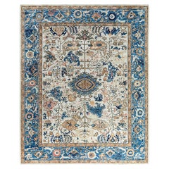 Traditional Serapi Hand Knotted Wool Gray Area Rug 8
 0" x 9
 10"