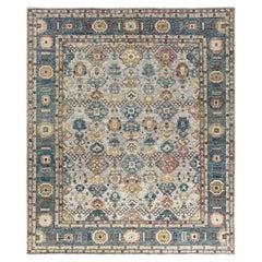 Traditional Serapi Hand Knotted Wool Gray Area Rug 8
 1" x 9
 9"