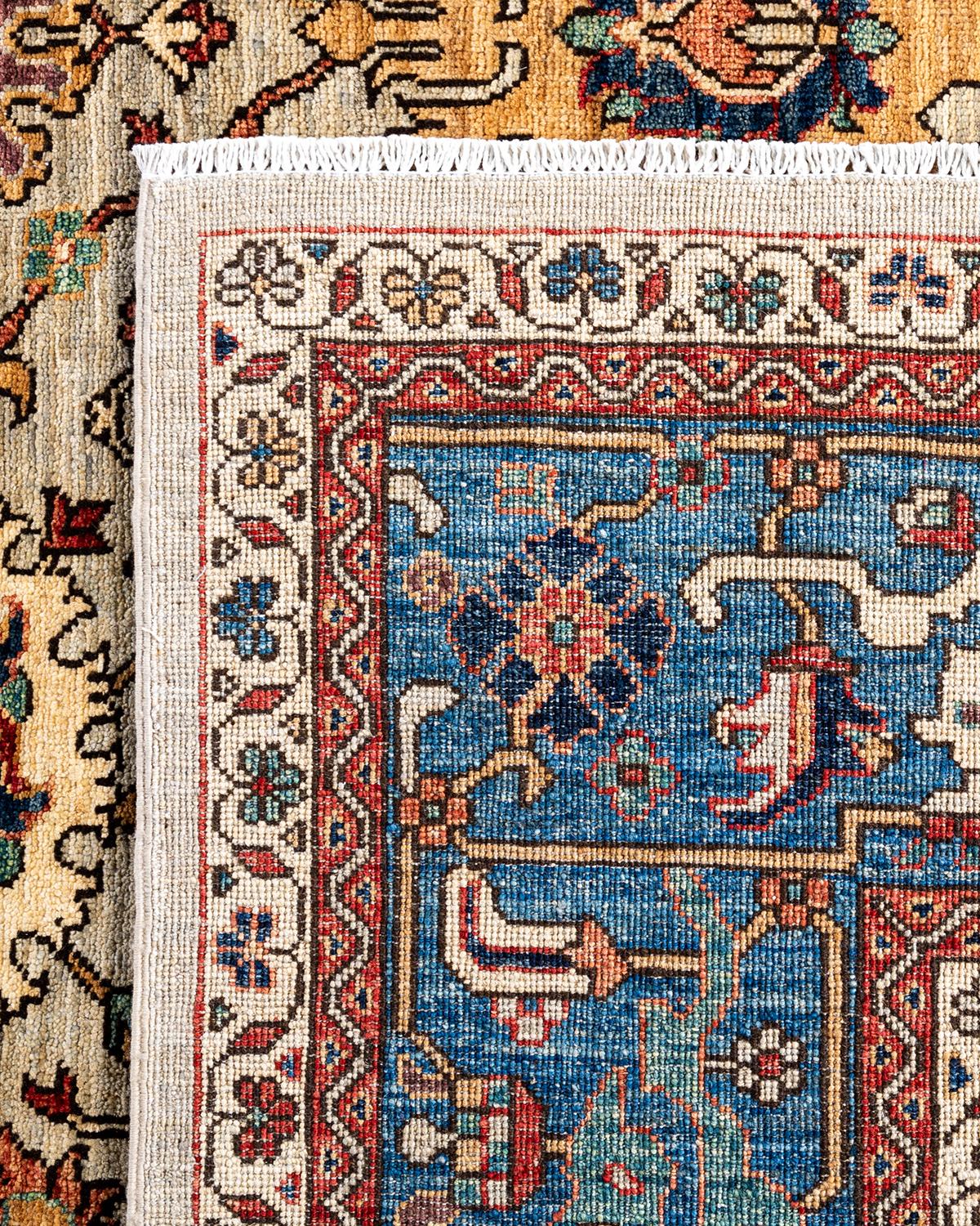XXIe siècle et contemporain Tapis traditionnel Serapi noué à la main gris de 8' 3