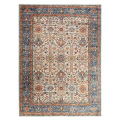 Traditional Serapi Hand Knotted Wool Gray Area Rug