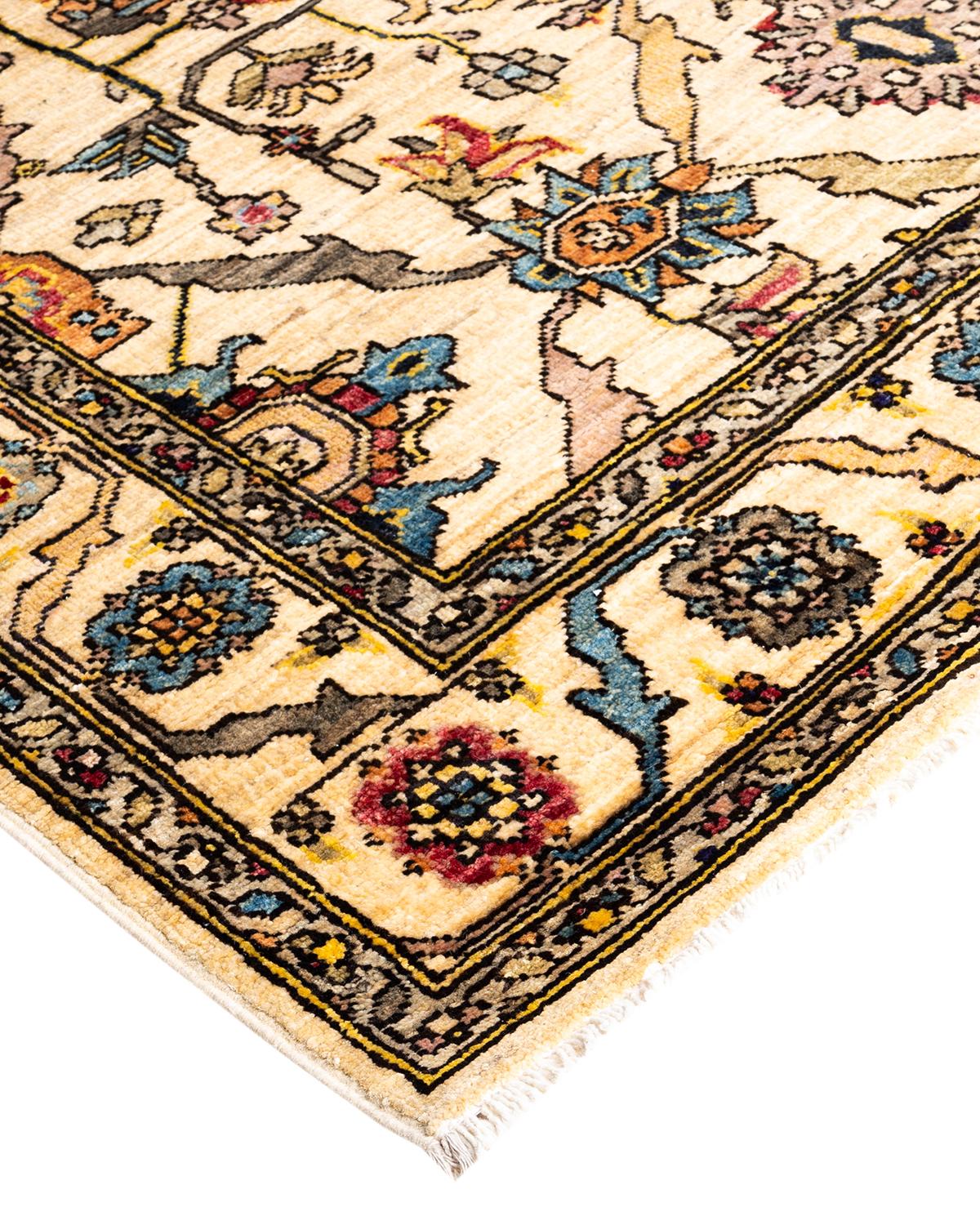 La fabrication des tapis persans dans toute sa splendeur a inspiré les couleurs riches, les motifs géométriques élaborés et les détails botaniques de la collection Serapi. Avec pas moins de 100 nœuds par pouce, ces tapis fabriqués à la main sont