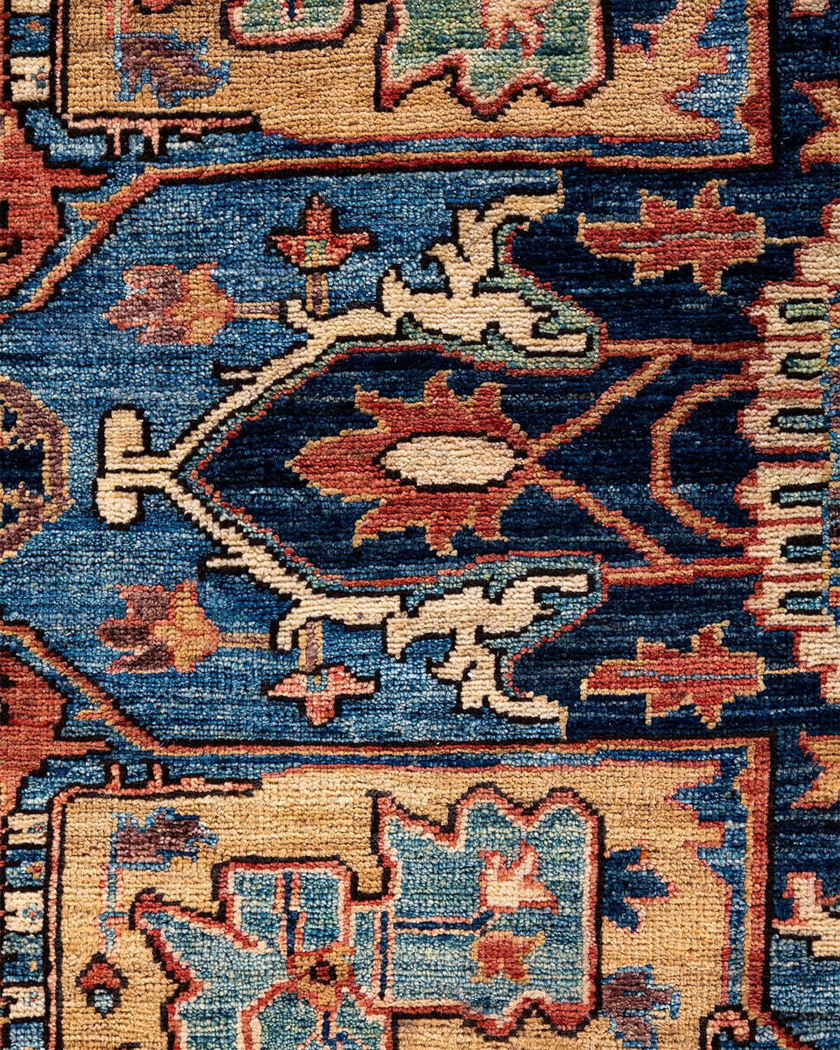 Pakistanais Tapis traditionnel Serapi noué à la main ivoire de 8' 0