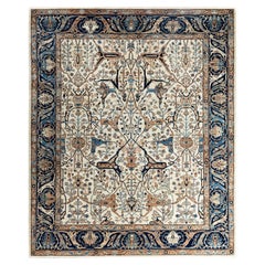 Traditional Serapi Hand Knotted Wool Ivory Area Rug 8
 0" x 9
 9"