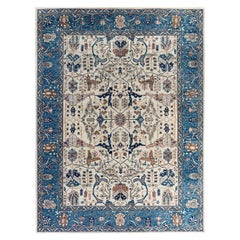 Traditional Serapi Hand Knotted Wool Ivory Area Rug 8
 11" x 11
 10"