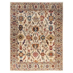 Traditional Serapi Hand Knotted Wool Ivory Area Rug 9
 3" x 11
 11"