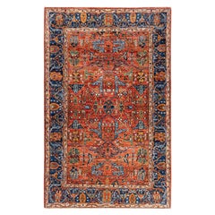 Traditional Serapi Hand Knotted Wool Red Area Rug 4
 0" x 6
 4"
