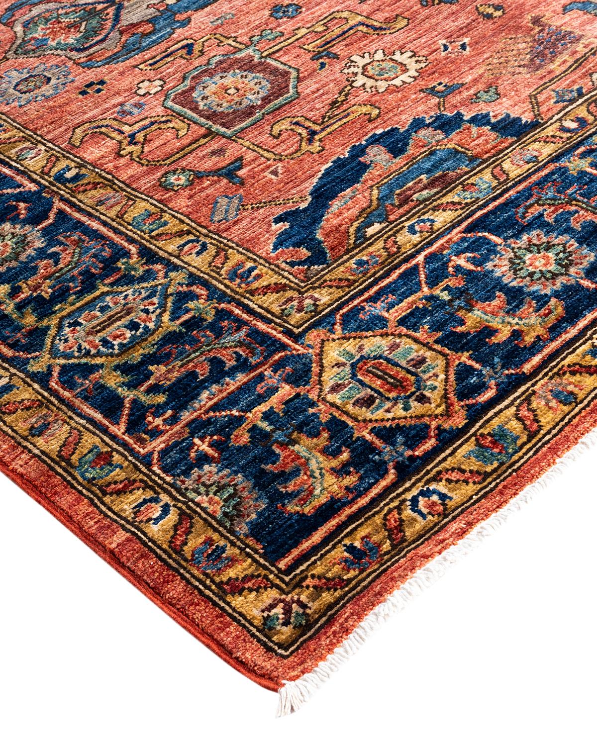 La fabrication des tapis persans dans toute sa splendeur a inspiré les couleurs riches, les motifs géométriques élaborés et les détails botaniques de la collection Serapi. Avec pas moins de 100 nœuds par pouce, ces tapis fabriqués à la main sont