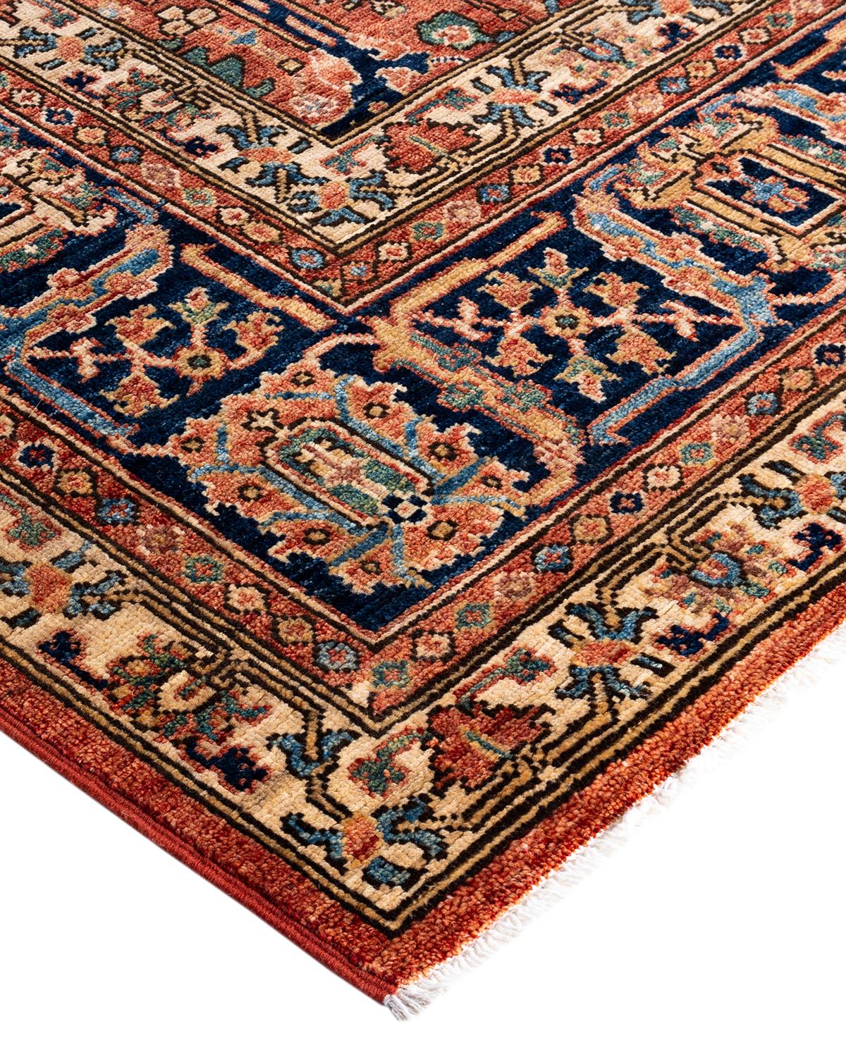 La fabrication des tapis persans dans toute sa splendeur a inspiré les couleurs riches, les motifs géométriques élaborés et les détails botaniques de la collection Serapi. Avec pas moins de 100 nœuds par pouce, ces tapis fabriqués à la main sont