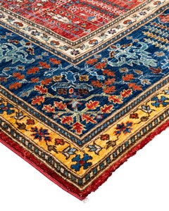 Traditional Serapi Hand Knotted Wool Red Area Rug 8' 11" x 12' 0"