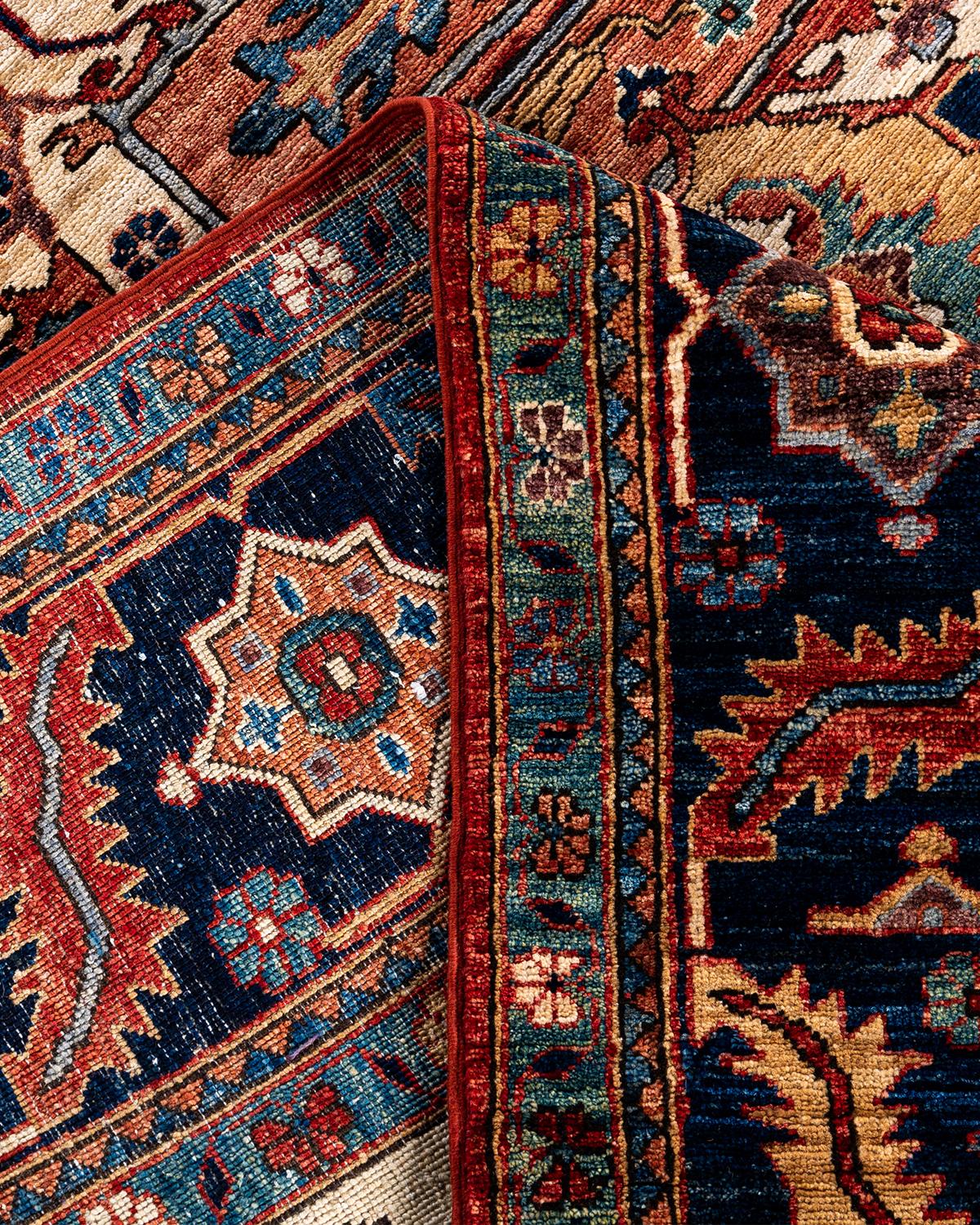 Traditional Serapi Hand Knotted Wool Red Area Rug 8' 2