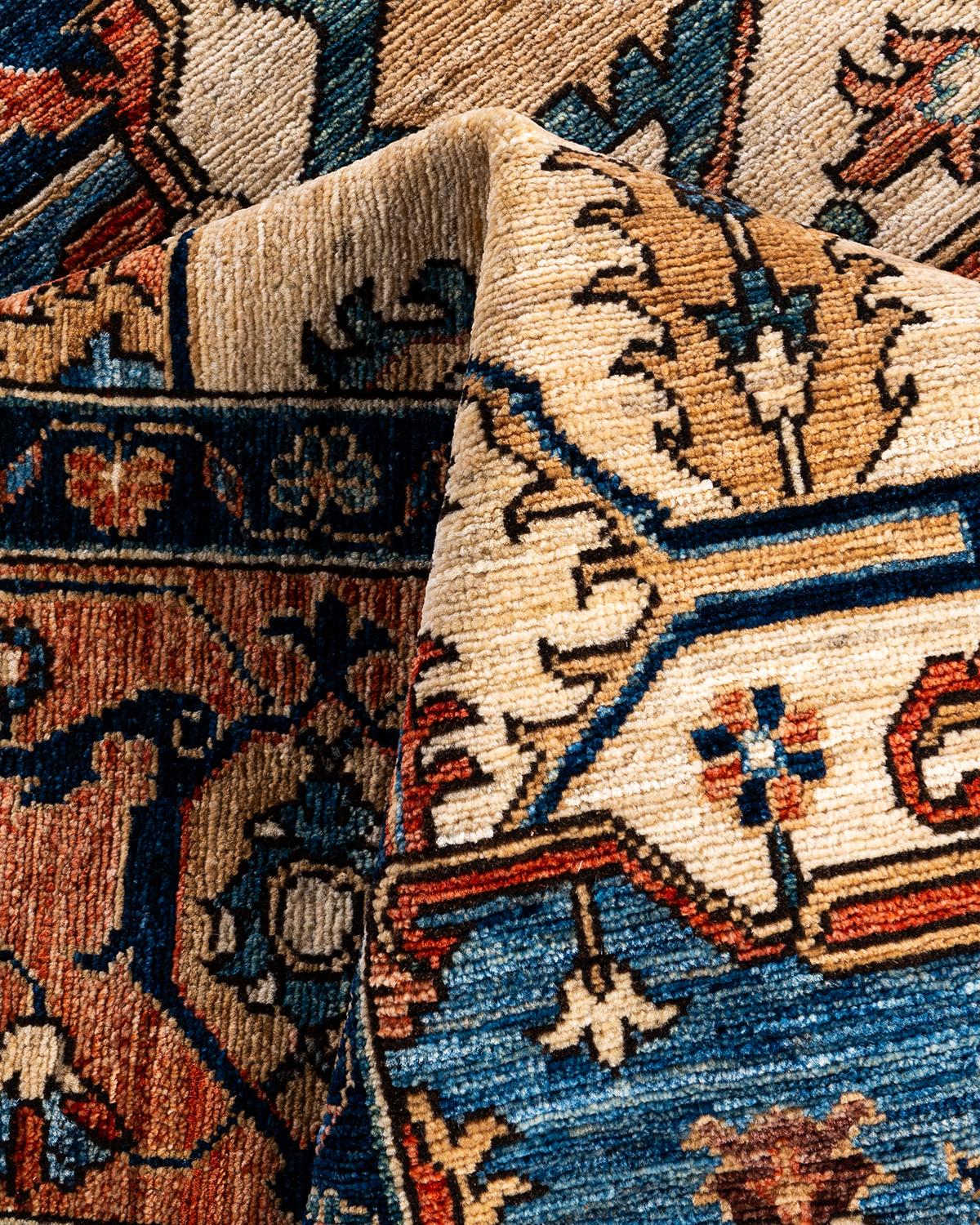 Traditional Serapi Hand Knotted Wool Red Area Rug 8' 2