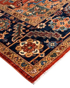Traditional Serapi Hand Knotted Wool Red Area Rug 8' 4" x 9' 9"