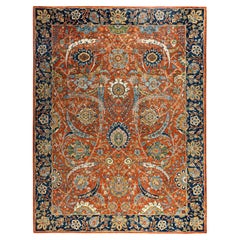 Traditional Serapi Hand Knotted Wool Red Area Rug 9
 2" x 11
 10"