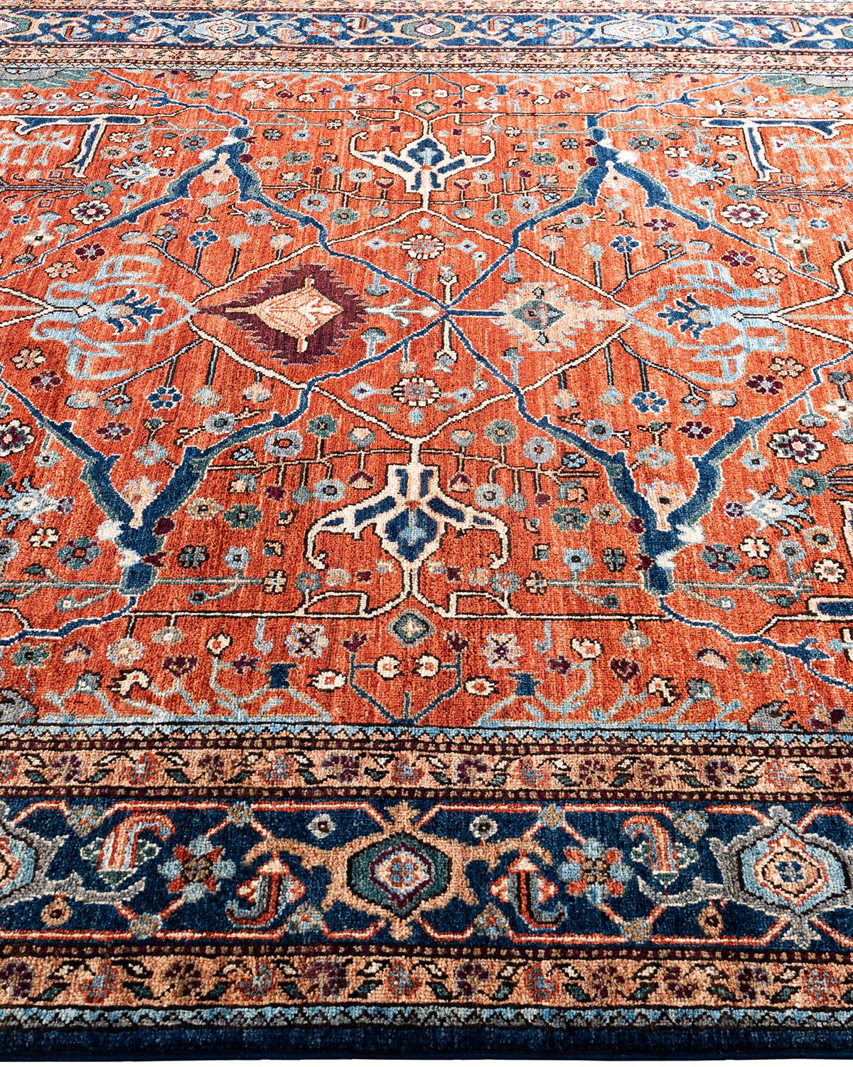  Traditional Serapi Hand Knotted Wool Red Area Rug In New Condition For Sale In Norwalk, CT