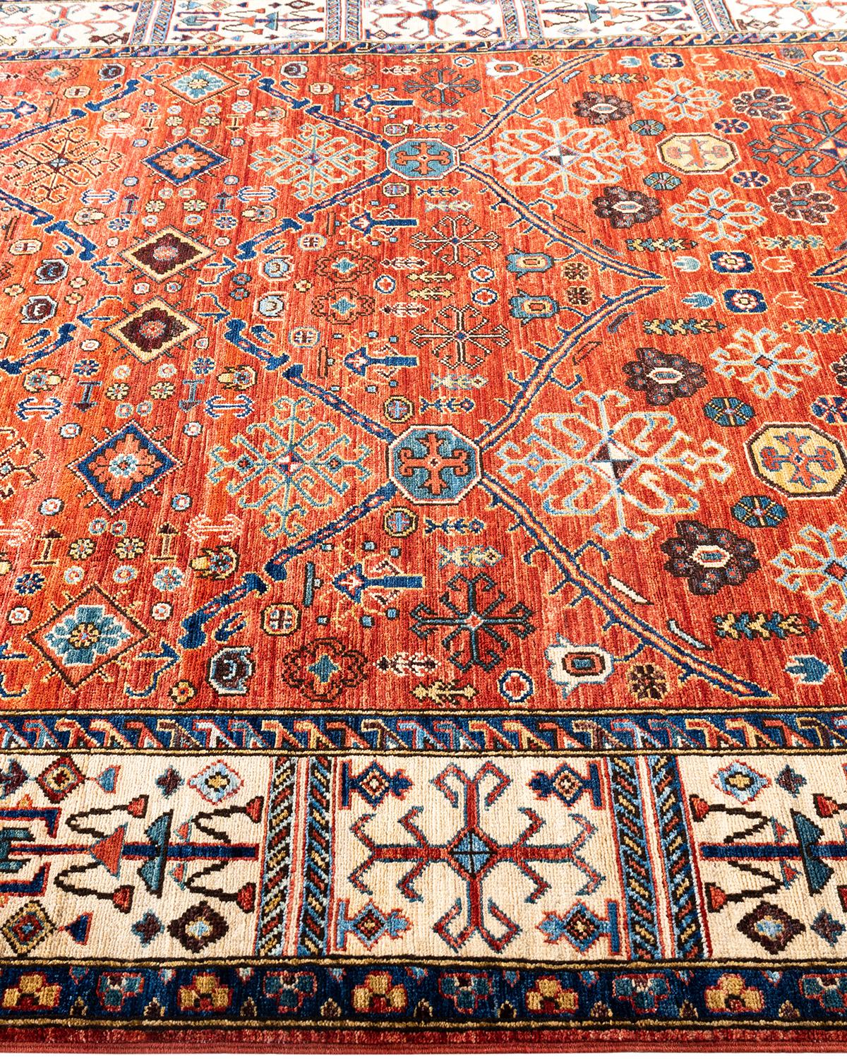  Traditional Serapi Hand Knotted Wool Red Area Rug In New Condition For Sale In Norwalk, CT