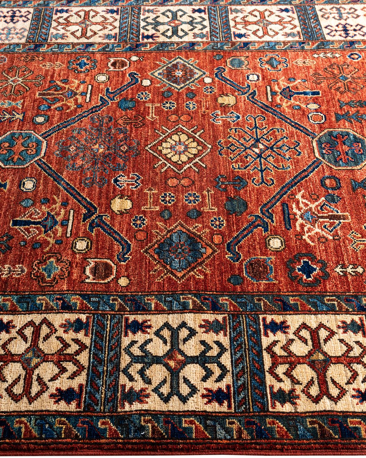Traditional Serapi Hand Knotted Wool Red Area Rug In New Condition For Sale In Norwalk, CT