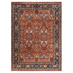 Traditional Serapi Hand Knotted Wool Red Area Rug