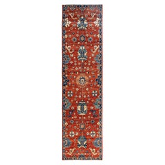 Traditional Serapi Hand Knotted Wool Red Runner 2
 7" x 9
 7"
