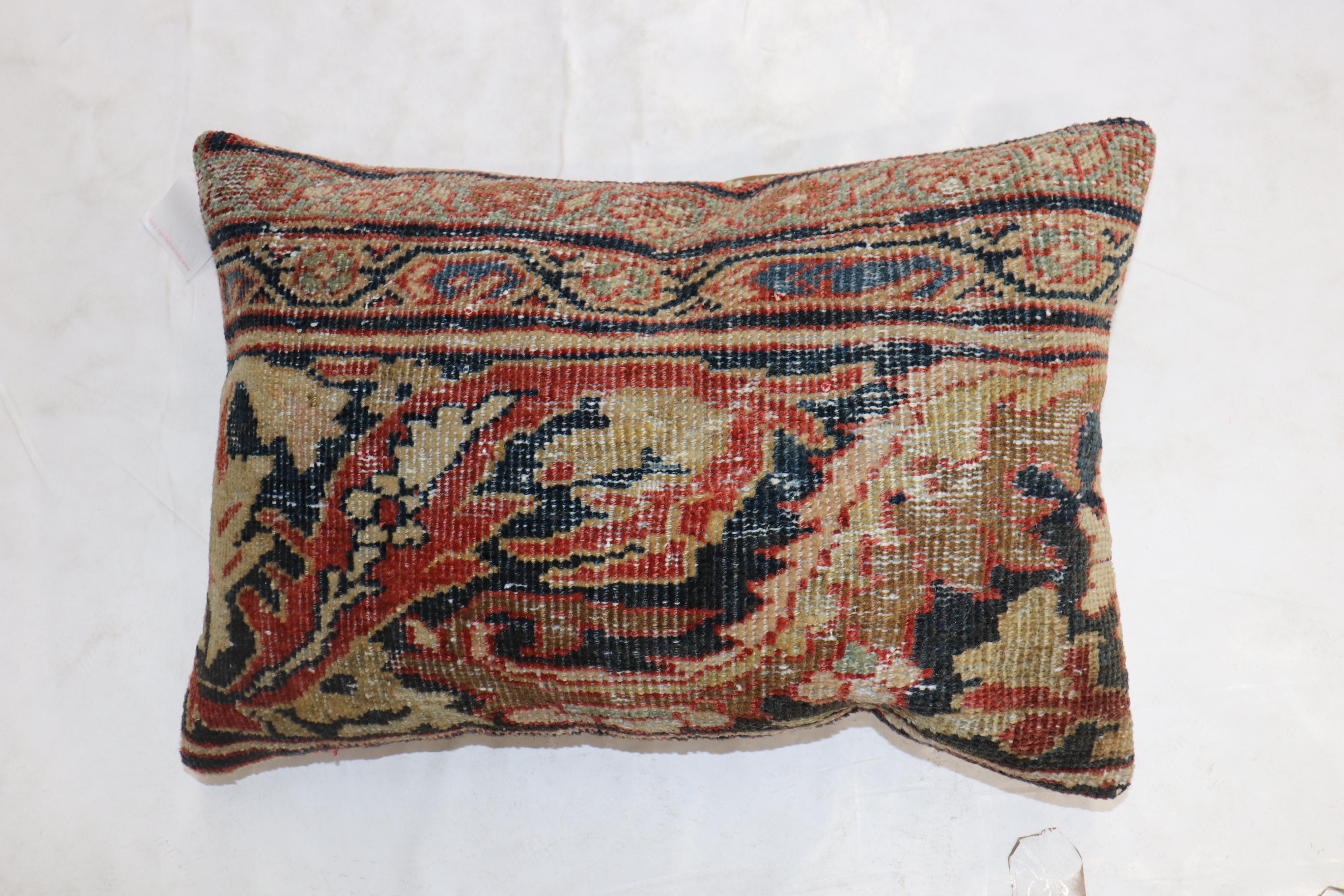 American Classical Traditional Set of Persian Mahal Lumbar Size Rug Pillows