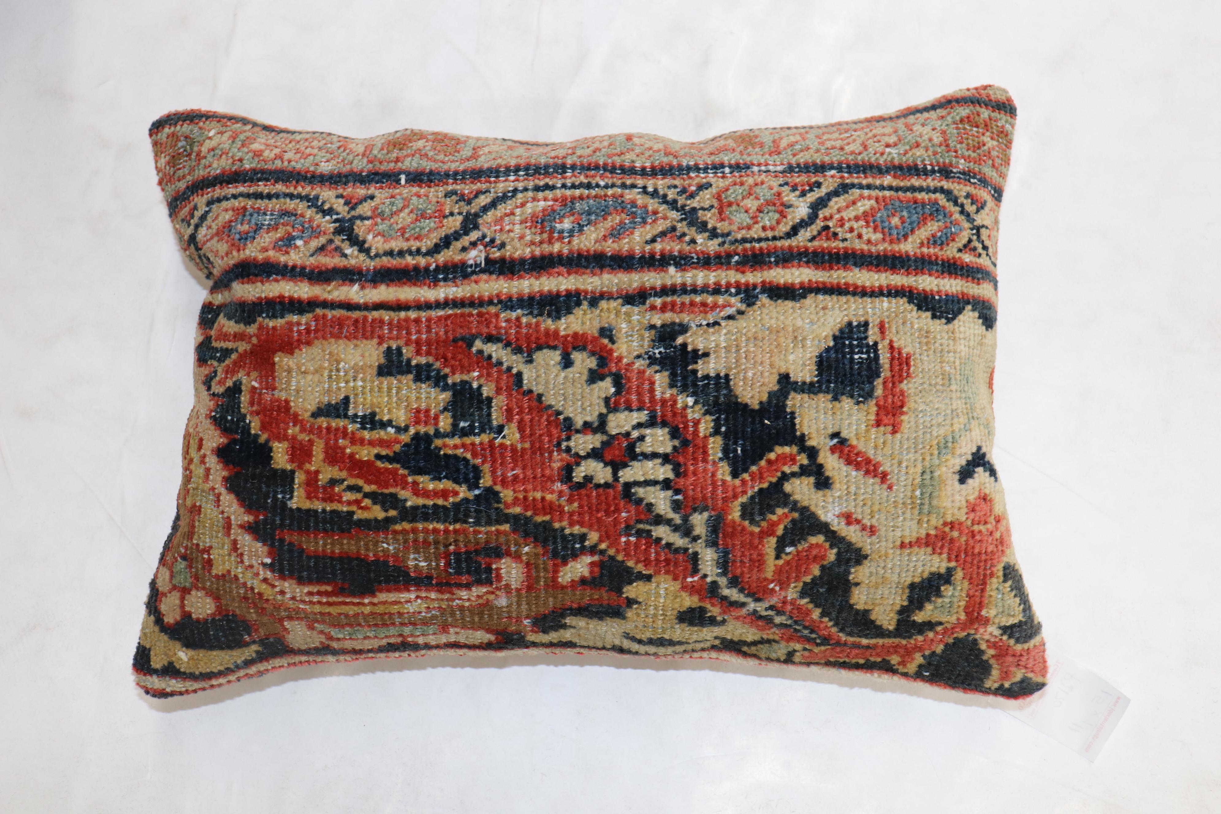 Traditional Set of Persian Mahal Lumbar Size Rug Pillows In Good Condition In New York, NY