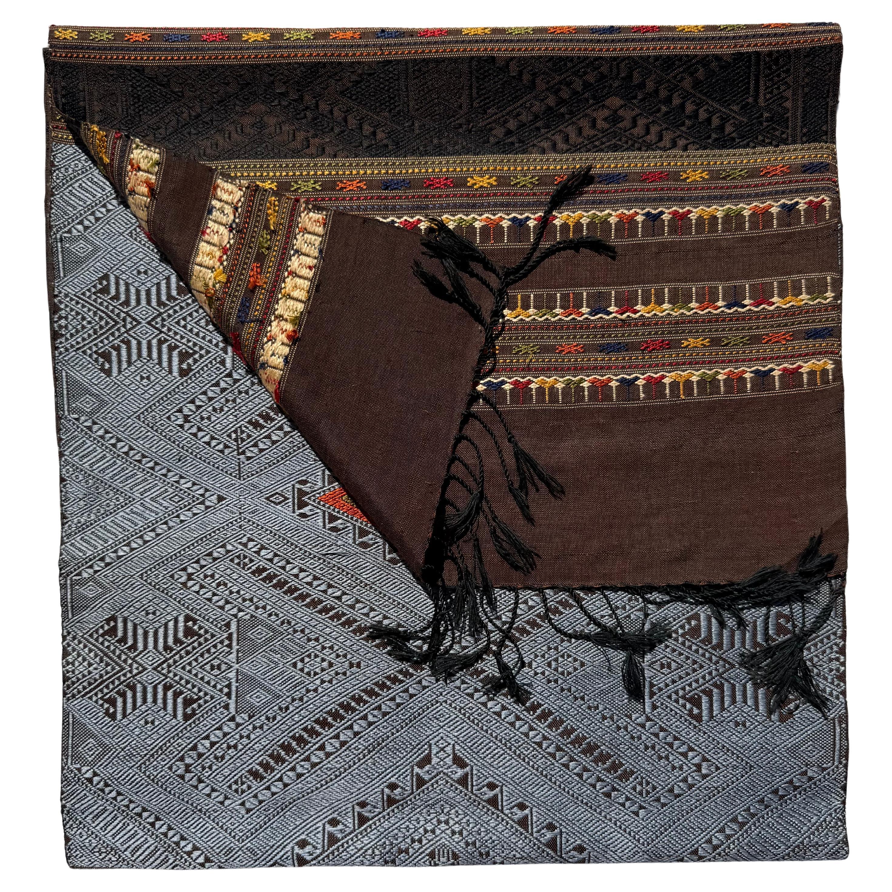 Traditional Silk Shaman’s Shoulder Cloth, Tai Daeng, Houaphanh Province, Laos
