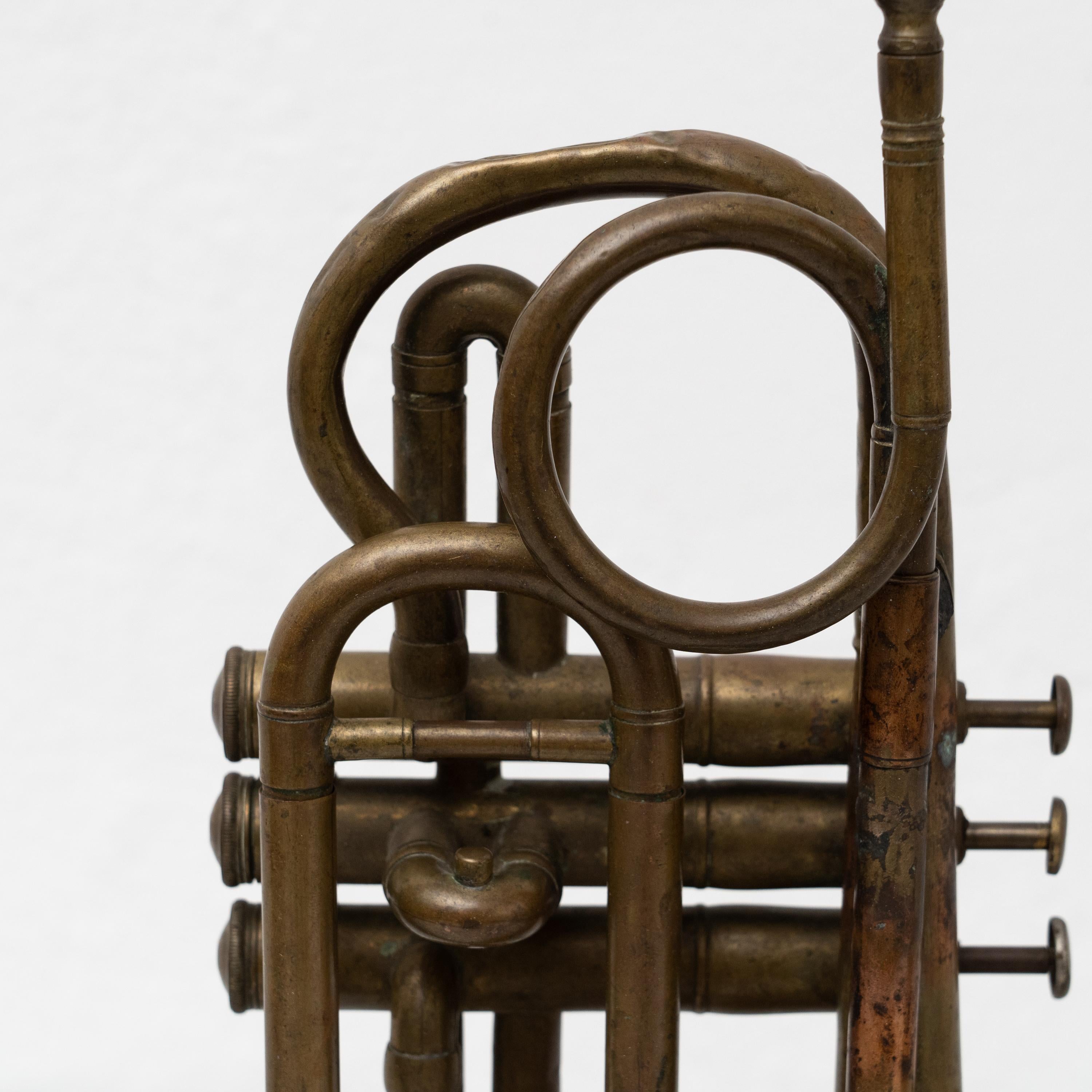 Traditional Spanish Brass Trumpet, circa 1960 For Sale 7