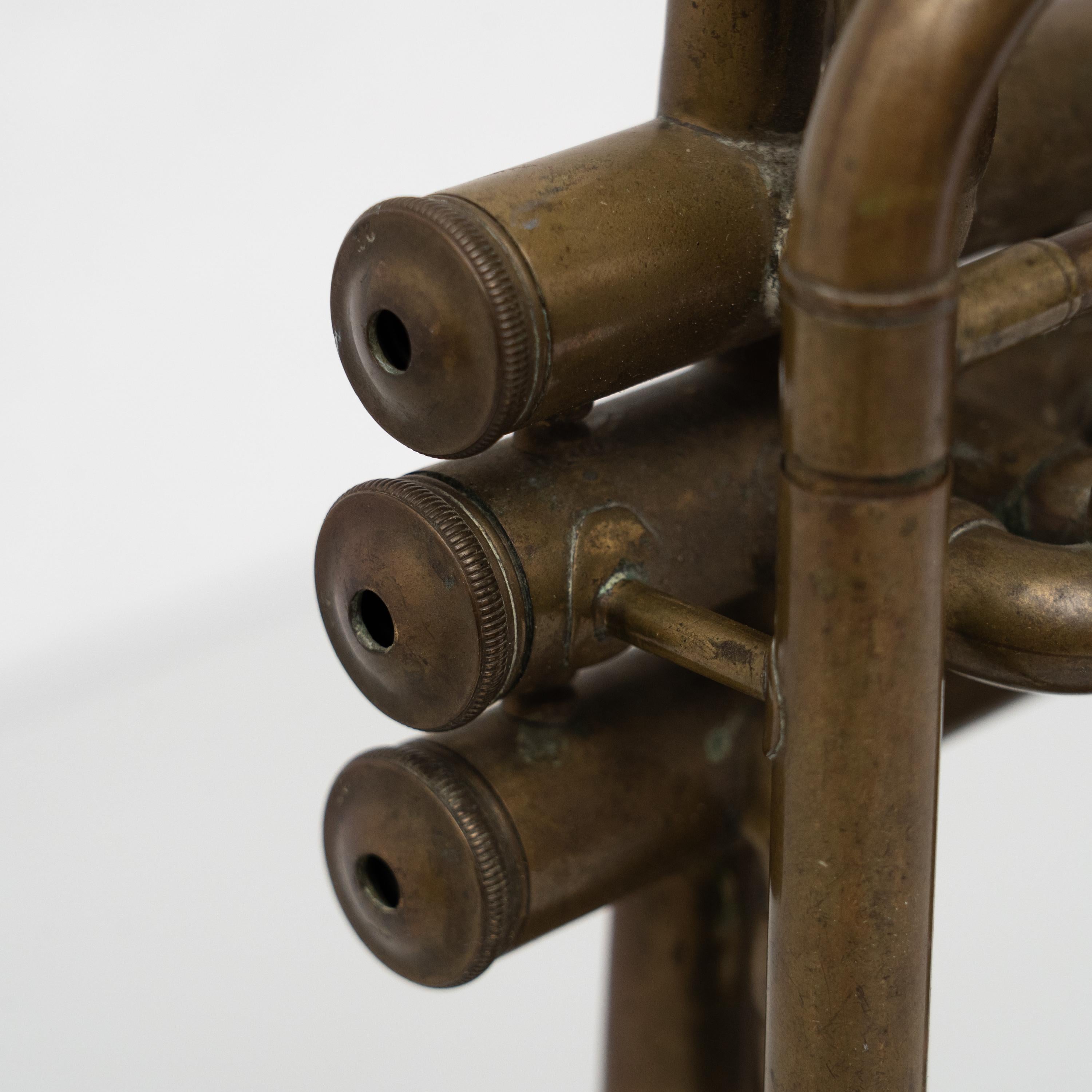 Traditional Spanish Brass Trumpet, circa 1960 For Sale 11